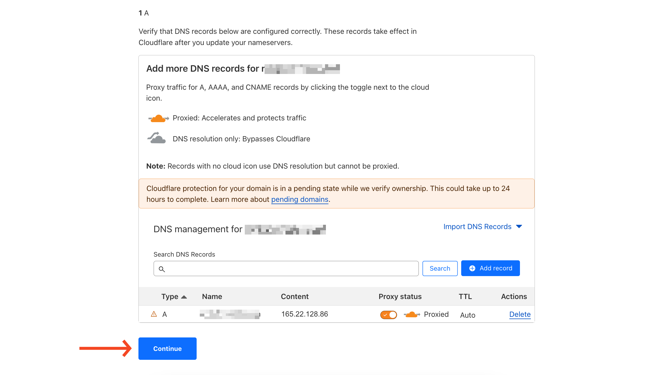 Adding DNS records